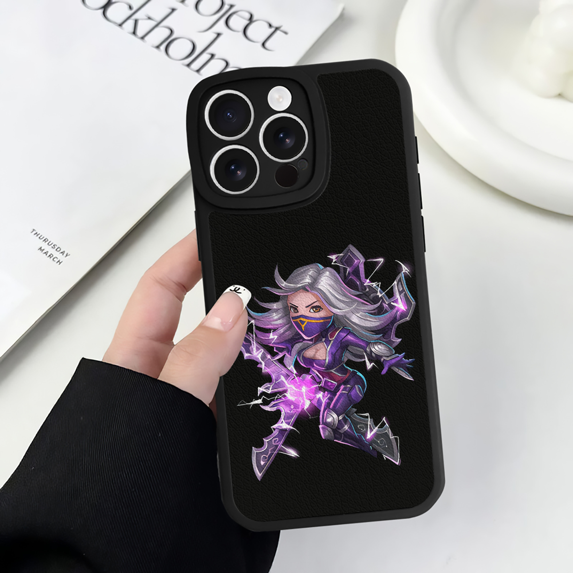 リーグ・オブ・レジェンド League of Legends LOL 【iPhone 16シリーズ対応】シリコンスマホケース（レザー調） 材質：シリコン
